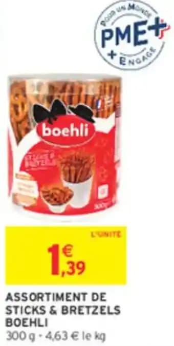 Assortiment de sticks & bretzels boehli 300 g