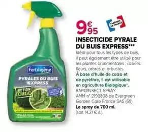 Fertiligène - insecticide pyrale du buis express