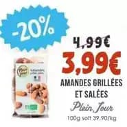 Amandes grillees et salees