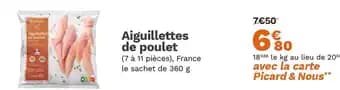 Aiguillettes de poulet 360 g