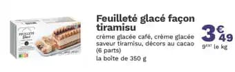Feuilleté glacé façon tiramisu 250 g