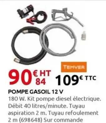 TEMVER Pompe gasoil 12 v
