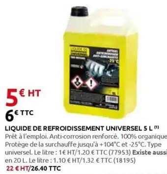Liquide de refroidissement universel 5 L