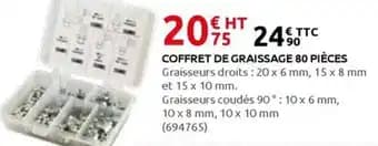 Coffret de graissage 80 pieces