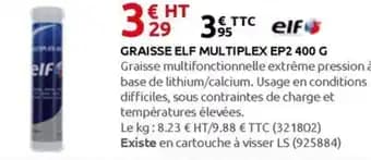 ELF Graisse elf multiplex ep2 400 g