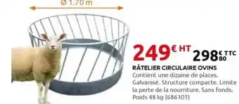 Râtelier circulaire ovins