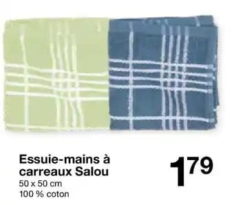 Essuie-mains à carreaux Salou