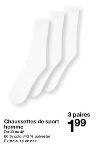 Chaussettes de sport homme