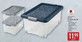 Boîtes de rangement