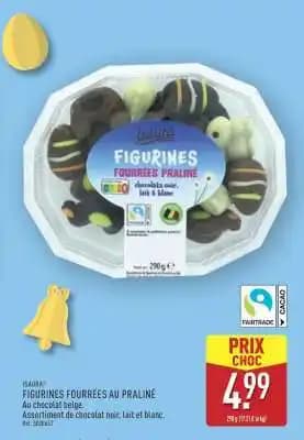 FIGURINES FOURRÉES AU PRALINÉ