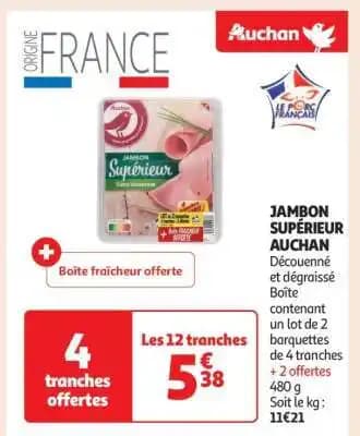 Promotion Exclusives de 32
Jambon supérieur : Découvrez l'Offre incontournable