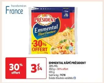 Emmental Râpé Président