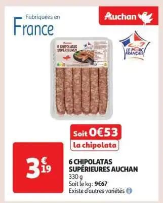 Promotion Exclusives de 3
Chipolata : Découvrez l'Offre incontournable