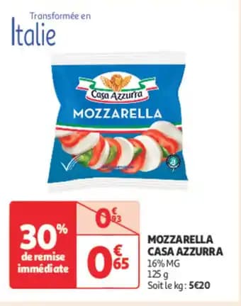 CASA AZZURRA Mozzarella 125 g
