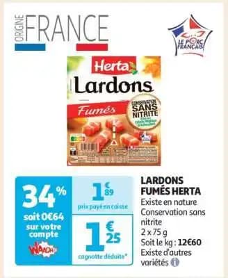 Lardons Fumés Herta