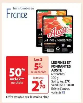 Les Fines Et Fondantes Aoste