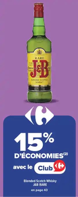 J&B RARE Blended Scotch Whisky