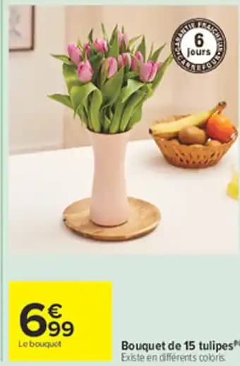 Bouquet de 15 tulipes