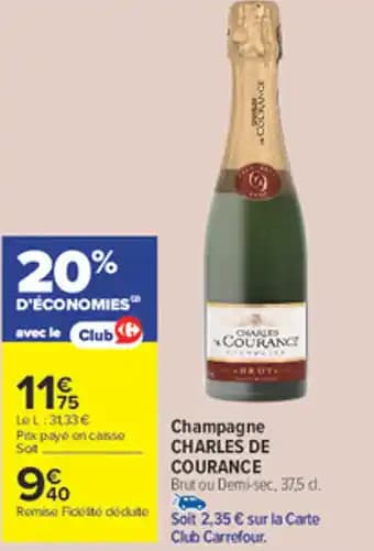 Promotion Exclusives de 2
            
        
        Charles de courance : Découvrez l'Offre incontournable