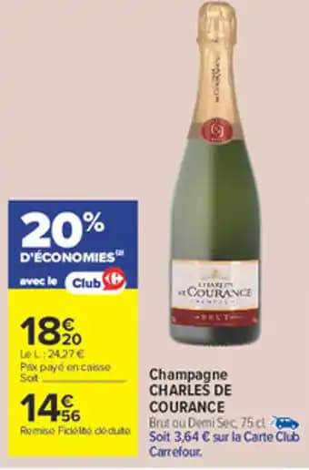 CHARLES DE COURANCE Champagne 75 cl