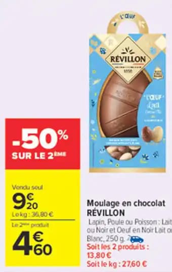 RÉVILLON Moulage en chocolat 250 g