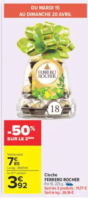FERRERO ROCHER Cloche  225 g