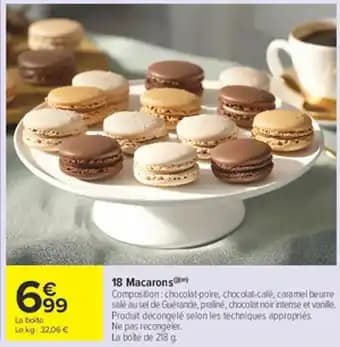 18 Macarons 218 g