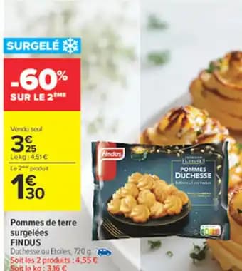 FINDUS Pommes de terre surgelées 720 g