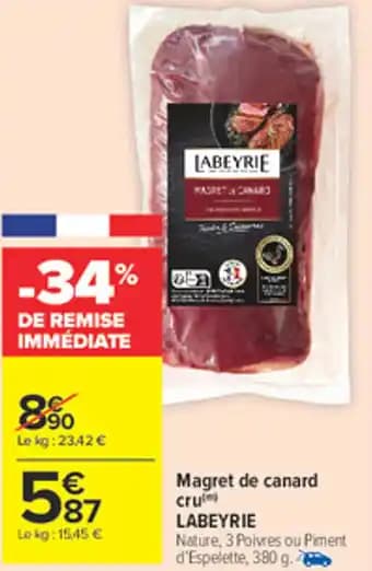LABEYRIE Magret de canard cru 380 g