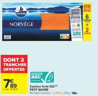 PETIT NAVIRE Saumon fumé ASC 220 g