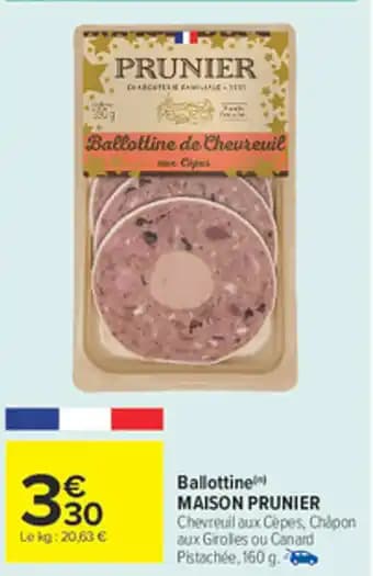 MAISON PRUNIER Ballottine 160 g
