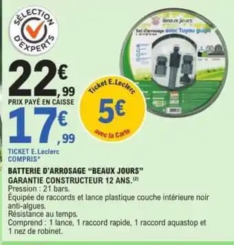 Batterie d'arrosage 'Beaux Jours'