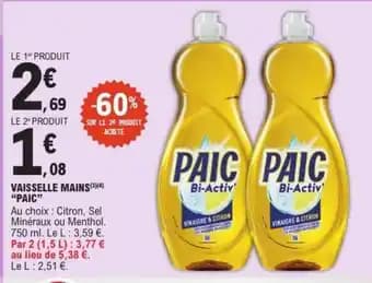 Promotion Exclusives de 15
            
        
        Paic : Découvrez l'Offre incontournable