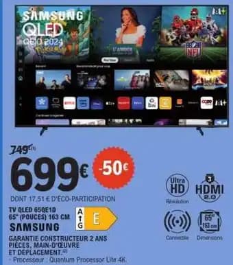 Promotion Exclusives de 40
            
        
        Tv : Découvrez l'Offre incontournable