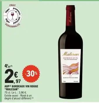 Malesan Bordeaux Vin Rouge