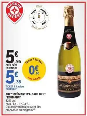 CRÉMANT D'ALSACE BRUT REBMAN