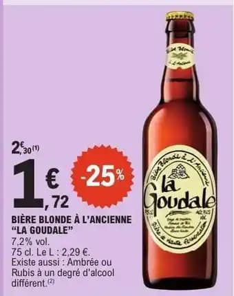Bière Blonde à l'Ancienne 'La Goudale'