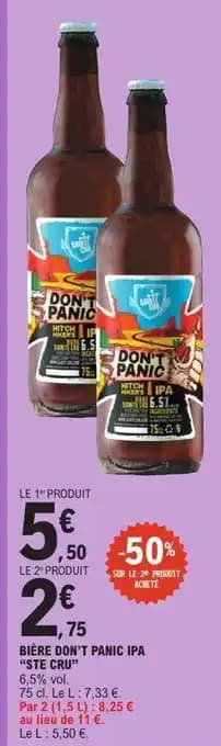 BIÈRE DON'T PANIC IPA 1ÈRE CRU