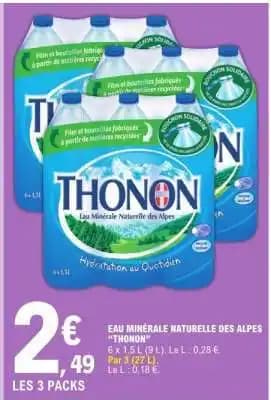 Eau Minérale Naturelle des Alpes 'Thonon'