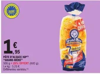 PÂTE D’ALSACE IGP GRAND-MÈRE