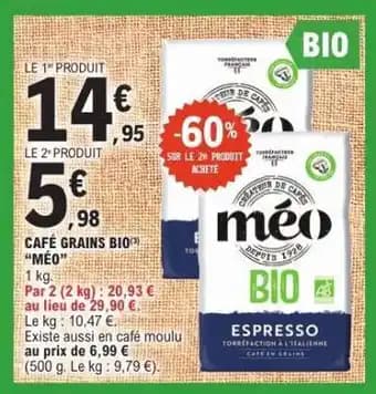 Promotion Exclusives de 5
            
        
        Café grains : Découvrez l'Offre incontournable