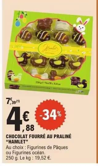 Chocolat Fourré au Praliné 'Hamlet'