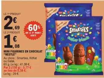Mini Figurines en Chocolat 'Nestlé'