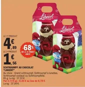 SCHTROUMPF AU CHOCOLAT “LIBEERT”
