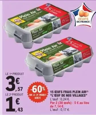 15 Œufs Frais Plein Air