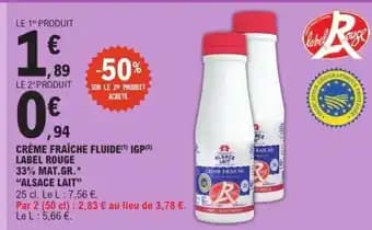 Crème Fraîche Fluide IGP Label Rouge
