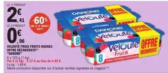 Velouté Fruix Fruits Rouges Offre Découverte