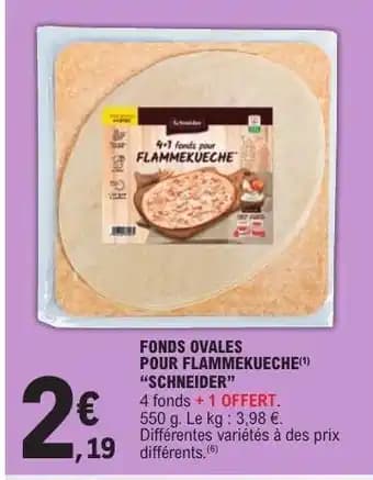 FONDS OVALES POUR FLAMMEKUECHE