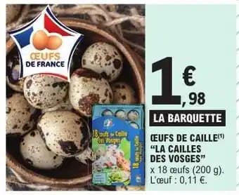 Promotion Exclusives de 2
            
        
        Cailles : Découvrez l'Offre incontournable