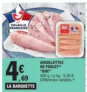 AIGUILLETTES DE POULET DUC
